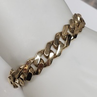 14K Semi Solid Cuban Link CZ Bracelet