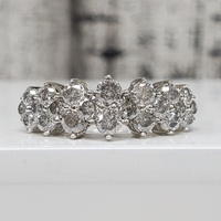 10K Diamond Cluster Ring