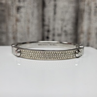 Michael Kors MK Metallic Brilliance Astor Pavé Studded Bangle Bracelet