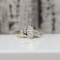 18K Two-Tone Diamond Ring