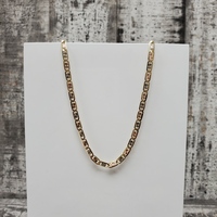 24" 14K TriColor Valentino Link Necklace