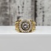 14K Meander Design CZ Ring