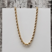 24" 10K Rope Chain Necklace