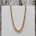 24" 10K Rope Chain Necklace