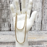 24.25" 14K Ice Chain Fancy Cut Necklace