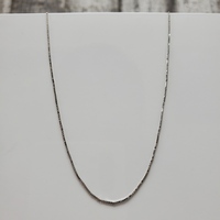 16.25" 10K Thin Box Link Necklace