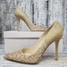 Jimmy Choo Abel Glitter Point-Toe Pumps + Size 38.5