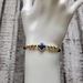 18K Blue Clover + Bead Rope Bracelet