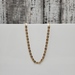 22" 10K TriColor Valentino Link Necklace