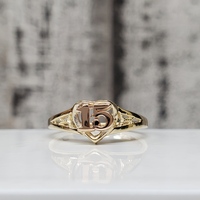 14K 15 Anos Heart Ring