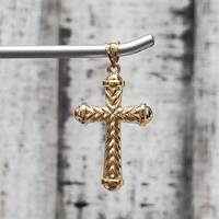 14K Fancy Cross Religious Pendant