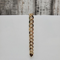 8.5" 14K Solid Curb Link Bracelet