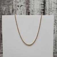 15.75" 14K Rope Chain Necklace