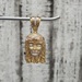 14K TriColor Jesus Face Religious CZ Pendant