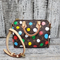 Louis Vuitton Speedy Bandouliere Yayoi Kusama Painted Dots Monogram Canvas 25