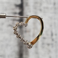 14K Diamond Heart Pendant