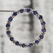 10K Sapphire Circle Diamond Pendant