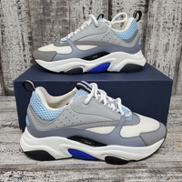 Size 42 Christian Dior Grey/Blue B2 Sneakers 