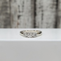 14K Diamond Cluster Ring