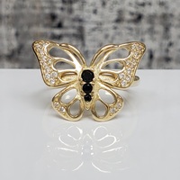 14K Butterfly CZ Ring