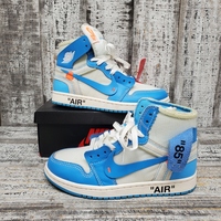 Jordan 1 Off White UNC Size 5Y 