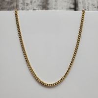 16" 14K Solid Cuban Link Necklace