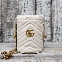 Gucci Double GG Bucket White Bag