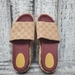 Size 7 Gucci Monogram Beige x Brick Red GG 