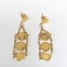 21K/24K Prize Jewellery Modern Flower Gold Medallion(24K) Dangle Earrings