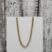 24" 14K Solid Curb Link Necklace