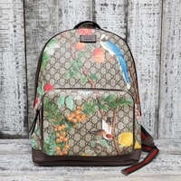 Gucci Tian Print GG Supreme Canvas Backpack