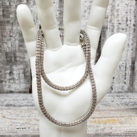 21.75" 14K Ice Chain Fancy Link Necklace 