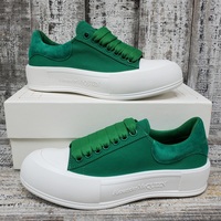 Alexander McQueen Canvas Colorblock Pattern Sneakers U size 39.5 