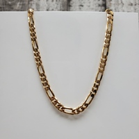 22.5" 10K Solid Figaro Link Necklace