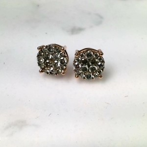  10k Rose Gold 2.08ctw Diamond Cluster Stud Earrings 