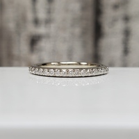 14K Thin Diamond Band