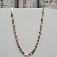 14K TriColor Valentino Link Necklace 