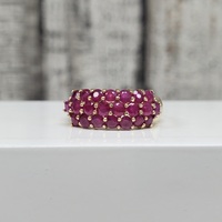 14K Rubies Band Ring 