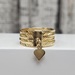 14K Textured Semenario Ring