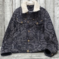 Versace Barocco Silhouette Jacquard Jacket Size 48