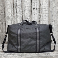 Gucci Black Nylon GG Duffle Bag