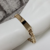 9.25" 14K Curb Link ID Bracelet