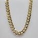 24" 10K Solid Curb Link Necklace