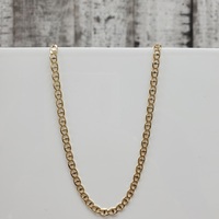 21" 14K Diamond Cut Solid Anchor Link Necklace