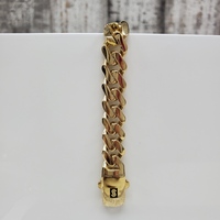 10K Semi Solid Cuban Link Bracelet
