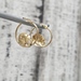 10K Hoop Earrings w/ Elephants Earrings