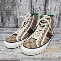 Gucci Tennis 1977 High Top GG + Size 40 + No Box