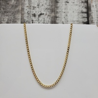 22" 14K Curb Link Necklace