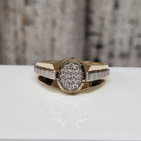 14K Fancy Style CZ Ring