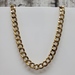 25.75" 10K Semi Solid Curb Link Necklace